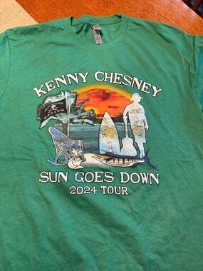 Kenny Chesney Sun Goes Down 2024 Tour Tee - Teal